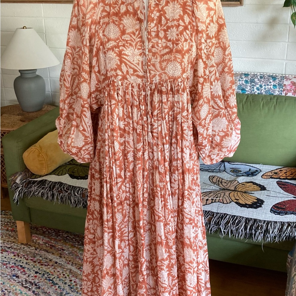 Daughters of India Kyra Midi Dress Caramel